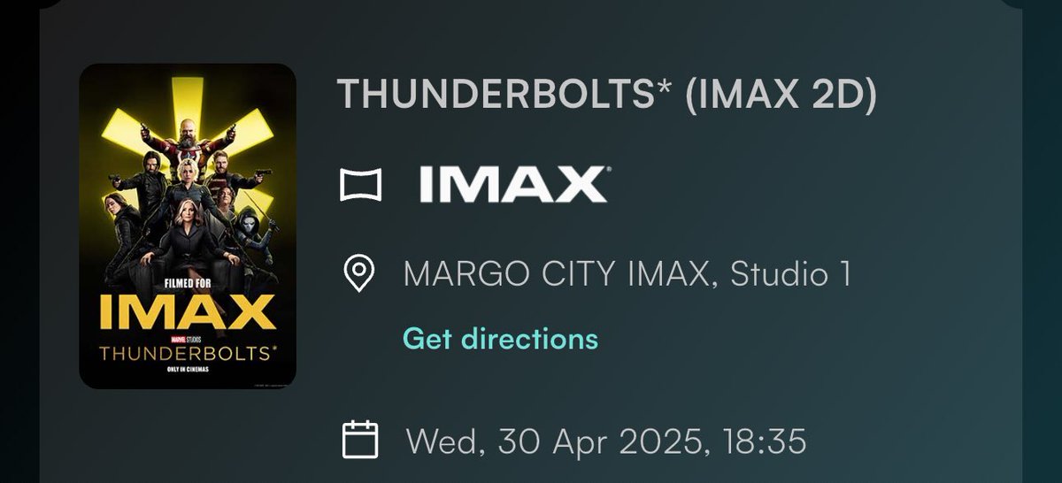 Seated for A24’s Thunderbolts* (eh?)
