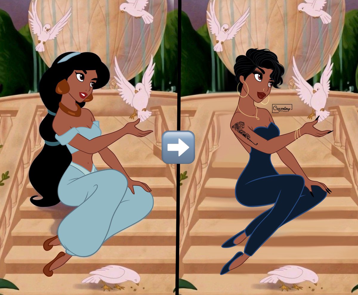 🎥Follow me if you like my art 📸✨

🔁❤️Jasmine’s transformation 
#disney #art #Jasmine