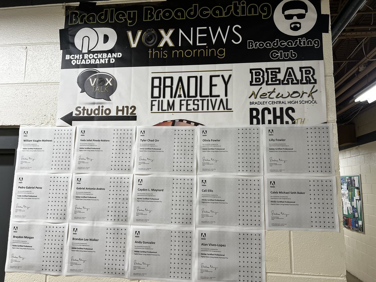 All of my Seniors passed the ‘Adobe Certified Professional’ certification this year. This is an amazing group of students and I look forward to hearing about their next steps in real world applications.