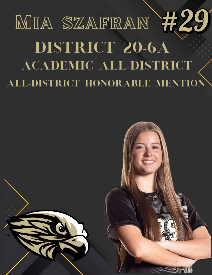 Congratulations Mia. This is a player to watch for the future. She shows a lot of potential as a freshman who played significant minutes throughout the year. She will make a formidable midfield over the next 3 years.