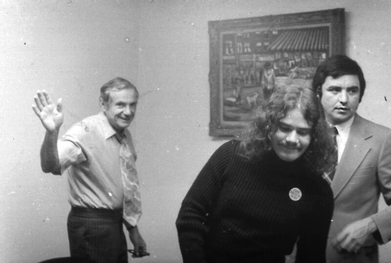 Yesterday we commemorated the 50th anniversary, when Gov. Shapp of Pennsylvania issued the first in the nation LGBT non-discrimination executive order. Not one State legislator or Senator would stand with us then. Yesterday  25 legislators celebrated with us. PIC's Shap and I in