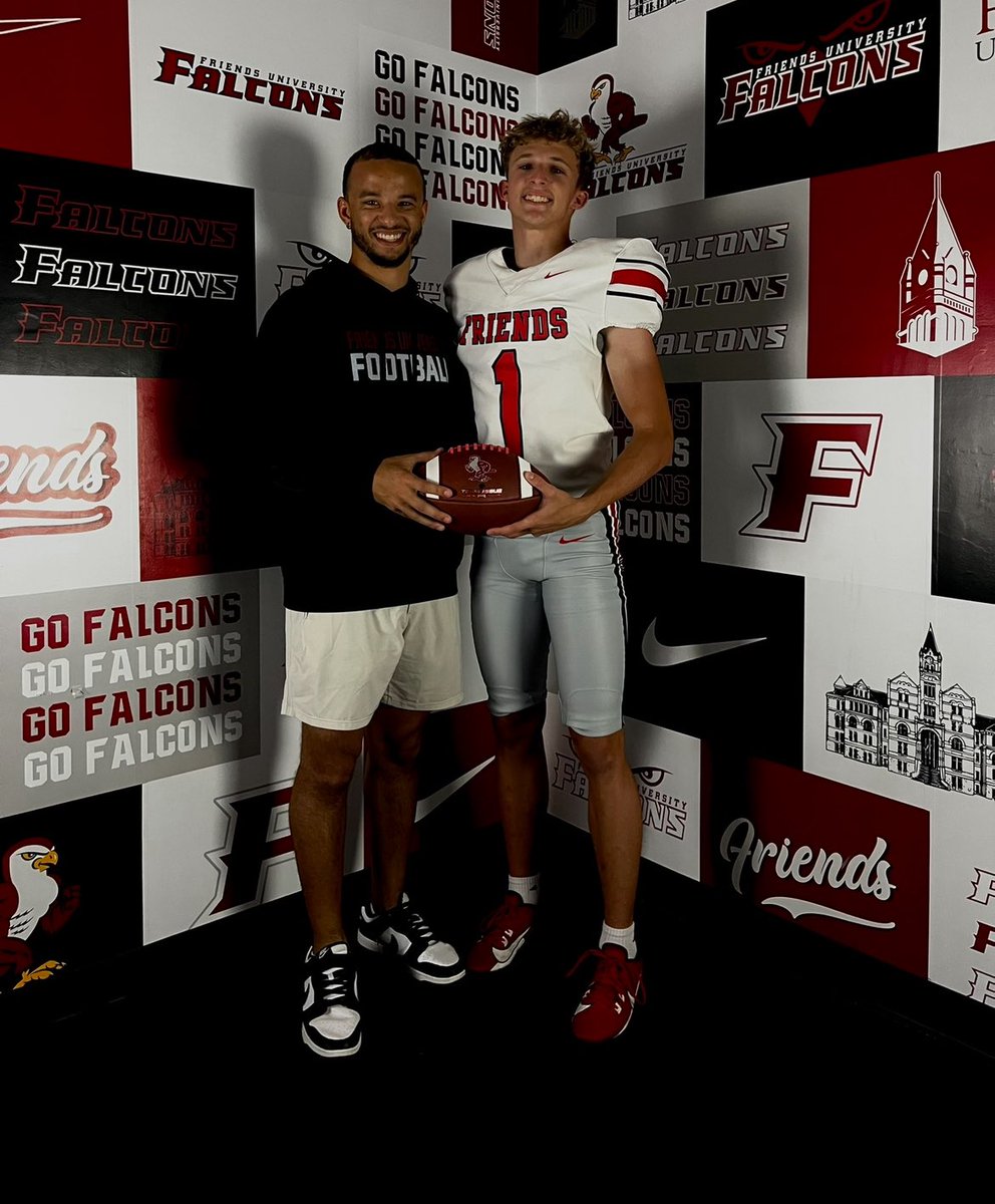 Jared Whitney (@jaredwhitney_15) on Twitter photo Had a great visit <a href="/FalconsFU/">Friends University Football</a> yesterday!
Thank you <a href="/CoachMurrayFU/">Mase</a> <a href="/CoachHarrisonFU/">Coach Harrison</a> <a href="/CoachKellyFU/">Eric Kelly</a> Had a great visit <a href="/FalconsFU/">Friends University Football</a> yesterday!
Thank you <a href="/CoachMurrayFU/">Mase</a> <a href="/CoachHarrisonFU/">Coach Harrison</a> <a href="/CoachKellyFU/">Eric Kelly</a>