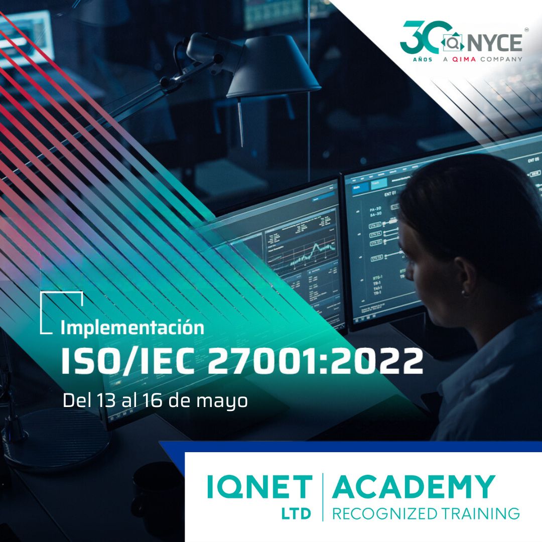 NYCE_MX's tweet image. 🔐¿Listo para proteger la información en tu empresa? 

Participa en el Curso de Implementación de la Norma ISO/IEC 27001:2022, con reconocimiento #IQNeT Academy.