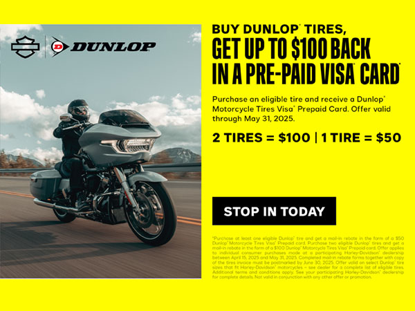 Choose Dunlop as your choice of Tire this spring and get rewarded! Get up to $100 back in a pre-paid Visa when purchasing a set of eligible tires through May 31, 2025!
tinyurl.com/4vd4vx9h
*See your Service Advisor for more details