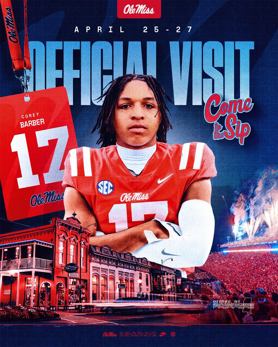 Corey Barber (@coreybarberjr) on Twitter photo I'll be in the Sip this weekend #HottyToddy🦈
<a href="/Lane_Kiffin/">Lane Kiffin</a> <a href="/CoachGMcDonald/">George McDonald</a> <a href="/Tommypernetti15/">Tommy Pernetti</a> I'll be in the Sip this weekend #HottyToddy🦈
<a href="/Lane_Kiffin/">Lane Kiffin</a> <a href="/CoachGMcDonald/">George McDonald</a> <a href="/Tommypernetti15/">Tommy Pernetti</a>