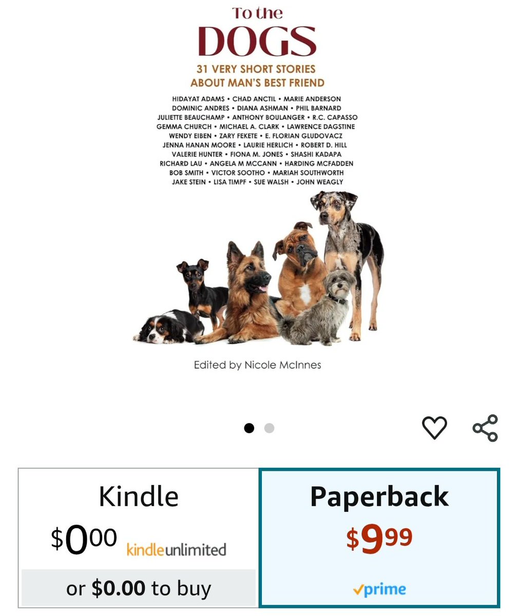 The Kindle version of To the Dogs is FREE for a very limited time! Grab your copy today. 🐶
a.co/d/iXiCDNU
#free #freebook #dogs #dogstories #flashfiction