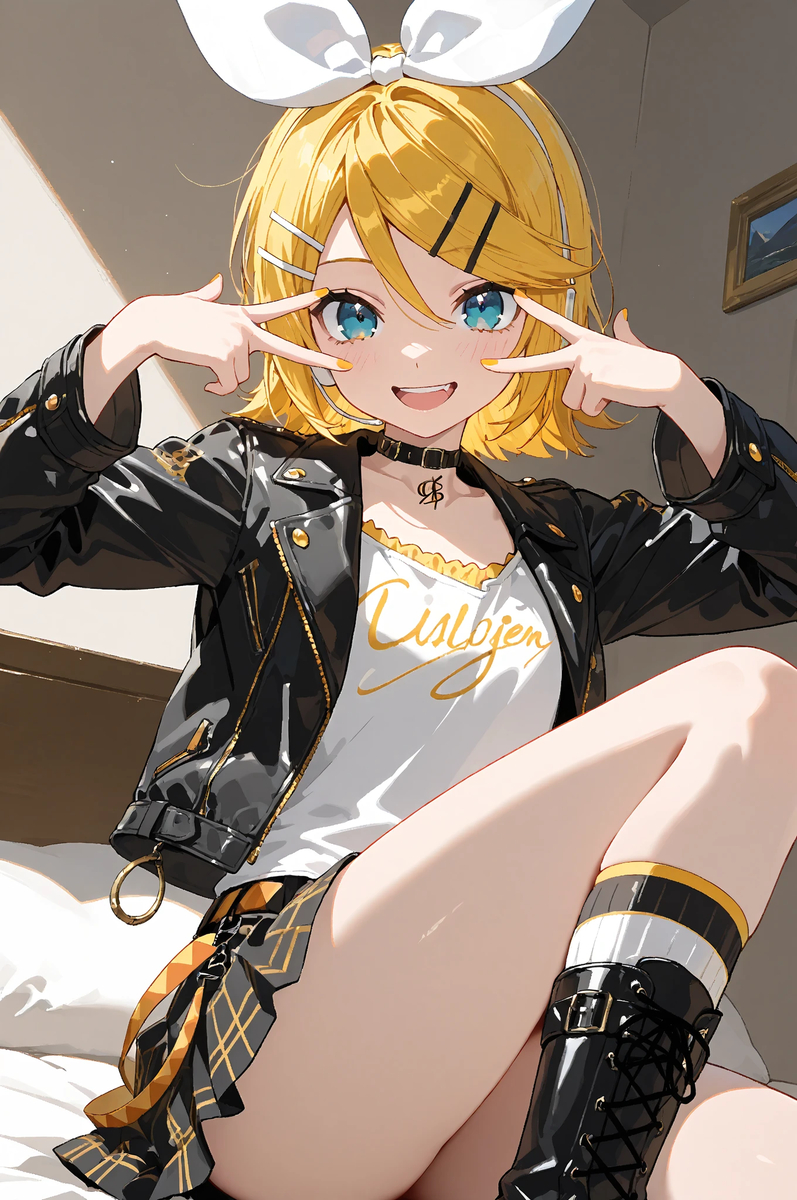 Kukmaa's tweet photo. VOCALOID　『鏡音リン』 https://t.co/sNiAAYbeZl