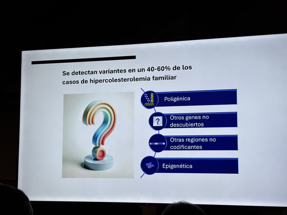 FHFamiliar's tweet photo. Importancia de la genética en el tratamiento de la #HFHo por la Dra. Sonia Rodríguez Novoa, del Hospital Universitario La Paz, de Madrid.
#DescubreTuHF #colesterol #HF #salud #cardiovascular #hipercolesterolemia #FHF #SAFEHEART #homocigota https://t.co/QW6vXvsK5O