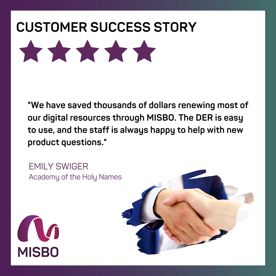 MISBOconnects's tweet image. Check out this incredible review of the #MISBO Digital Educational Resources (DER) portal. The official ordering season is underway right now! misbo.com/der 
#educationalresources #greatresource #indyschools