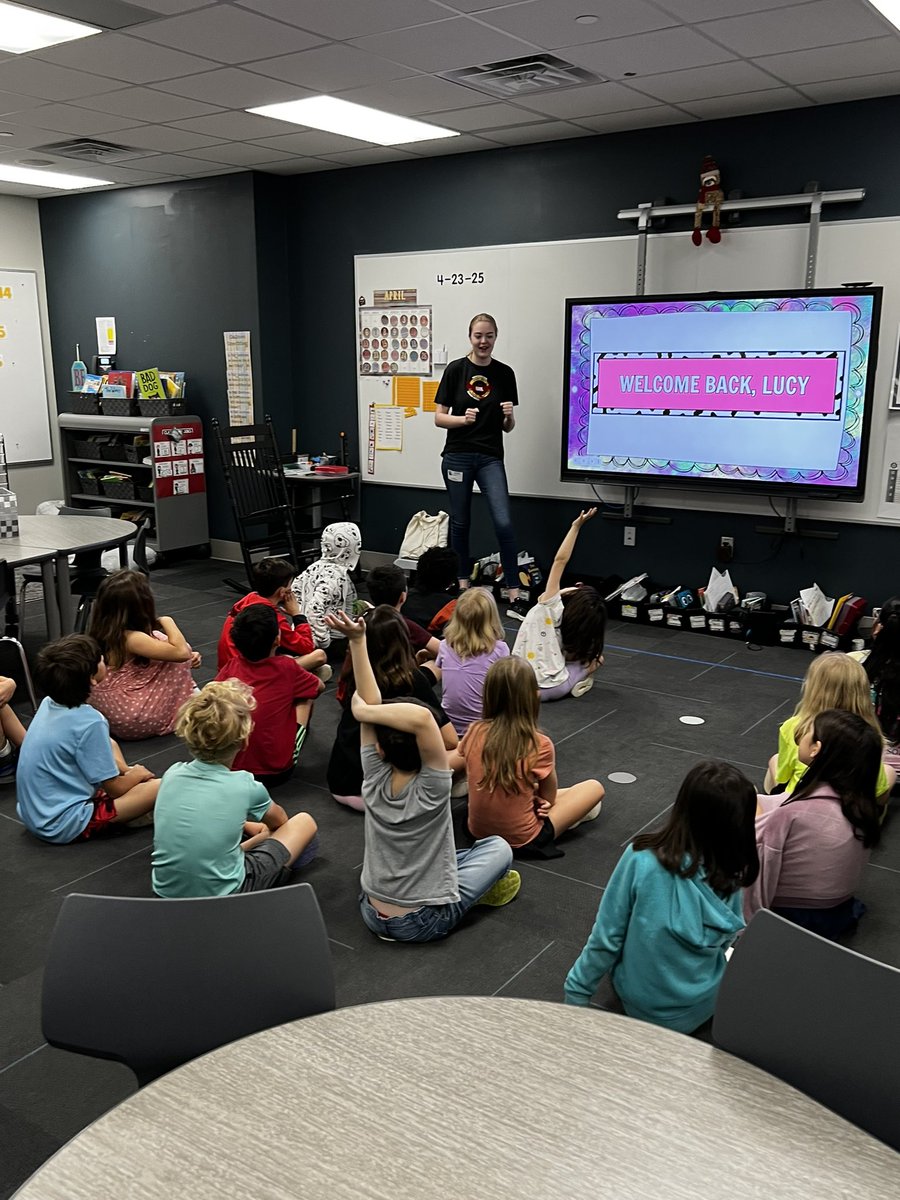 Saying goodbye to our favorite high school friend!  We have been so lucky to have Lucy come to our class every few months and teach us a Math lesson. She is a natural and we will miss her so much! Thank you, Lucy! #BeCannonProud <a href="/canSTEM/">Cannon Cubs</a> <a href="/GCCA_PHX/">Collegiate Academy</a>