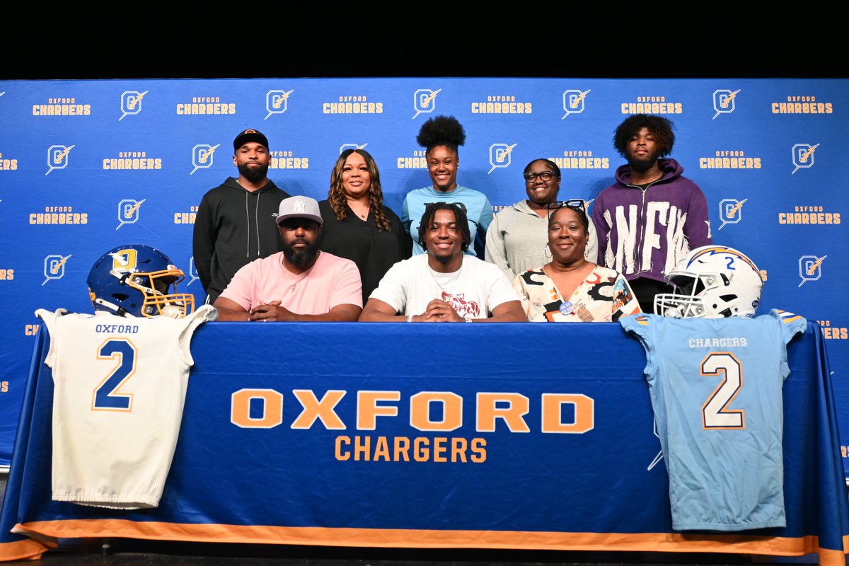 Oxford Charger Football (@ohschargers) on Twitter photo Congrats to <a href="/Terrell19_/">Terrell McGlown</a> on officially signing with <a href="/CoahomaFootball/">Coahoma Tigers Football</a> today!
#chargerforlife Congrats to <a href="/Terrell19_/">Terrell McGlown</a> on officially signing with <a href="/CoahomaFootball/">Coahoma Tigers Football</a> today!
#chargerforlife