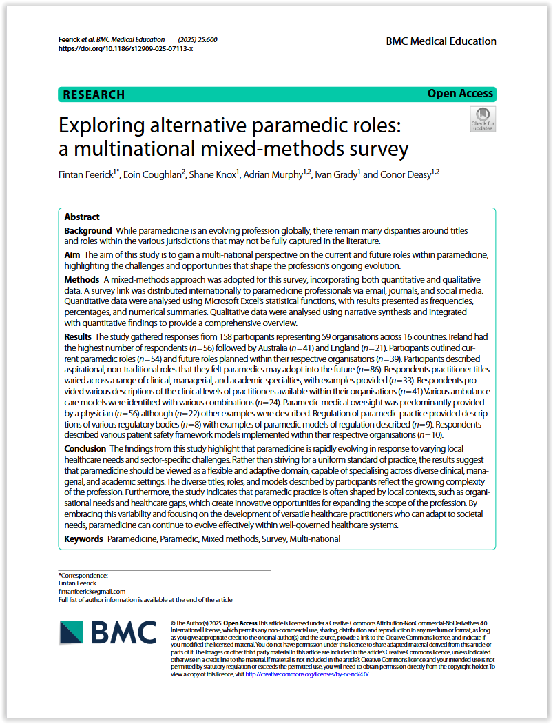 ParamedProf is at paramedprof.bsky.social (@paramedprof) on Twitter photo <a href="/NYCEMSwatch/">NYC EMS Watch</a> <a href="/hp_ems/">High Performance EMS</a> <a href="/AckerJoe/">Joe Acker</a> <a href="/DCollingsHughes/">Derek Collings-Hughes</a> <a href="/Buck_Reed/">Dr. Buck Reed</a> <a href="/Dr_AngMartin/">Dr Angela Martin</a> <a href="/rbarishansky/">Ray Barishansky</a> <a href="/NAEMT_/">Nat'l Assoc of EMTs</a> <a href="/DanielRGerard/">𝙳𝚊𝚗 𝙶𝚎𝚛𝚊𝚛𝚍, 𝙼𝚂, 𝚁𝙽, 𝙽𝚁𝙿</a> <a href="/PAC_Paramedic/">Paramedic Association of Canada(PAC)</a> <a href="/americanparame1/">American Paramedic Association</a> <a href="/RunMedic/">Nick Nudell</a> <a href="/AACE_org/">The Association of Ambulance Chief Executives</a> It's timely that Feerick, Coughlan, Knox, Murphy, Grady & Deasy publish their study | Exploring alternative #paramedic roles: a multinational mixed-methods survey - aiming to gain a multinational perspective on current & future roles within #paramedicine. bmcmededuc.biomedcentral.com/articles/10.11… <a href="/NYCEMSwatch/">NYC EMS Watch</a> <a href="/hp_ems/">High Performance EMS</a> <a href="/AckerJoe/">Joe Acker</a> <a href="/DCollingsHughes/">Derek Collings-Hughes</a> <a href="/Buck_Reed/">Dr. Buck Reed</a> <a href="/Dr_AngMartin/">Dr Angela Martin</a> <a href="/rbarishansky/">Ray Barishansky</a> <a href="/NAEMT_/">Nat'l Assoc of EMTs</a> <a href="/DanielRGerard/">𝙳𝚊𝚗 𝙶𝚎𝚛𝚊𝚛𝚍, 𝙼𝚂, 𝚁𝙽, 𝙽𝚁𝙿</a> <a href="/PAC_Paramedic/">Paramedic Association of Canada(PAC)</a> <a href="/americanparame1/">American Paramedic Association</a> <a href="/RunMedic/">Nick Nudell</a> <a href="/AACE_org/">The Association of Ambulance Chief Executives</a> It's timely that Feerick, Coughlan, Knox, Murphy, Grady & Deasy publish their study | Exploring alternative #paramedic roles: a multinational mixed-methods survey - aiming to gain a multinational perspective on current & future roles within #paramedicine. bmcmededuc.biomedcentral.com/articles/10.11…