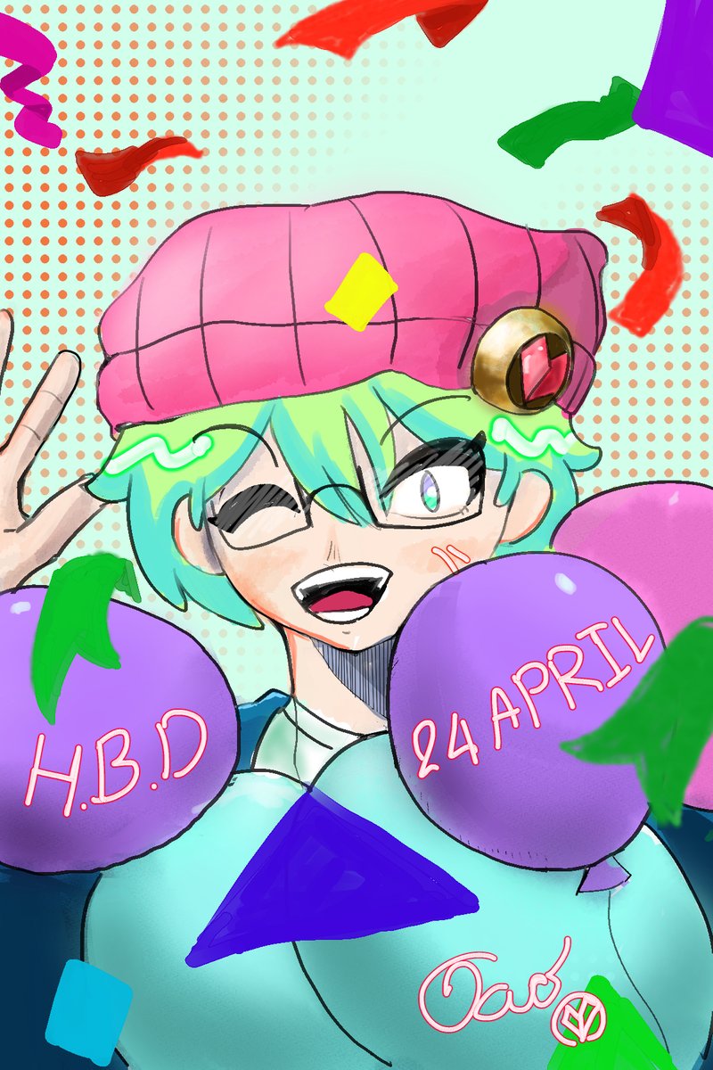 YUNI_GAO_'s tweet photo. 24 APRIL HBD Gaokung 

จะหมดวันอยู่แล้ว (ตอนนี้ 5 ทุ่มกว่า) พึ่งมารีบวาด เยี่ยมไปเลย https://t.co/JrmNTRAR0q