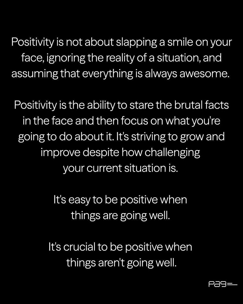 On positivity…