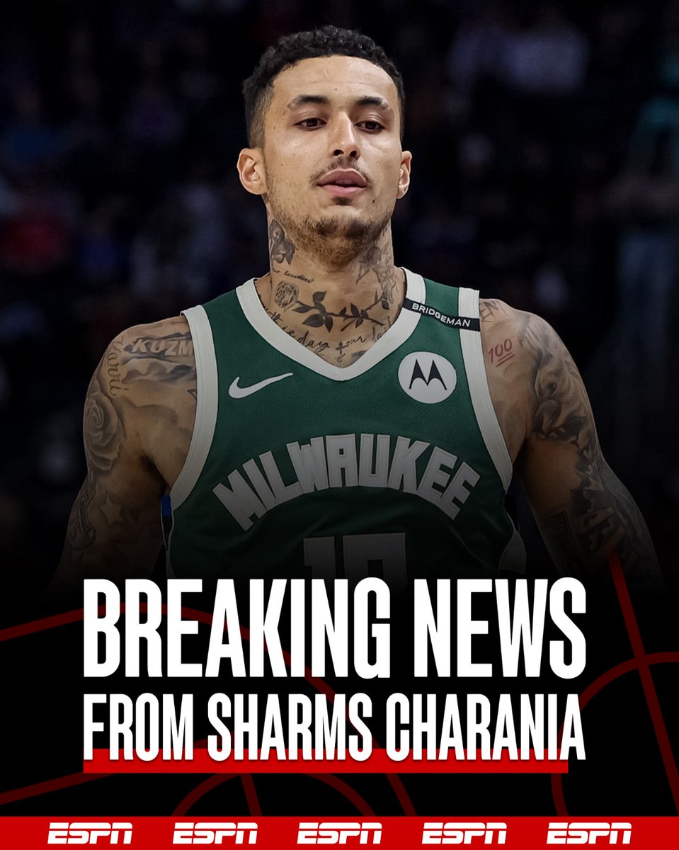 SharmsCharania's tweet photo. BREAKING: The Milwaukee Bucks are reportedly shutting down Kyle Kuzma for the rest of the first round, sources tell ESPN. https://t.co/jtvBYvqKCW