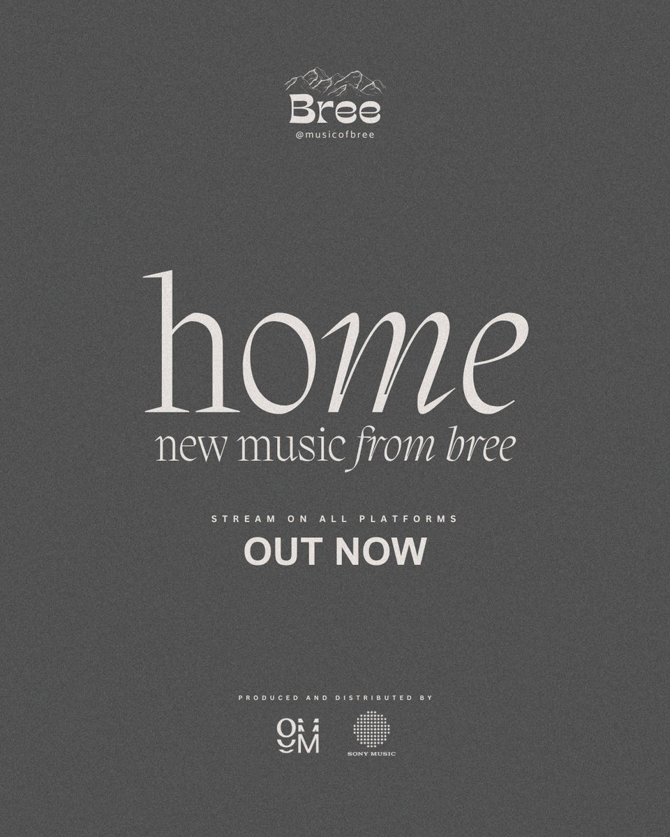 Breē (@musicofbree) on Twitter photo Our latest single, "Home", OUT NOW! Stream on your favorite music streaming app. bree.tunelink.to/home 🗻
Music by Breē
Words by <a href="/podicruz/">Paul Cruz</a>
Recorded at Whosoever Recording
Mastered at Crows Nest Studio
Produced and Distributed by <a href="/offshoremusicph/">Offshore Music</a> <a href="/sonymusicph/">Sony Music Philippines</a> Our latest single, "Home", OUT NOW! Stream on your favorite music streaming app. bree.tunelink.to/home 🗻
Music by Breē
Words by <a href="/podicruz/">Paul Cruz</a>
Recorded at Whosoever Recording
Mastered at Crows Nest Studio
Produced and Distributed by <a href="/offshoremusicph/">Offshore Music</a> <a href="/sonymusicph/">Sony Music Philippines</a>