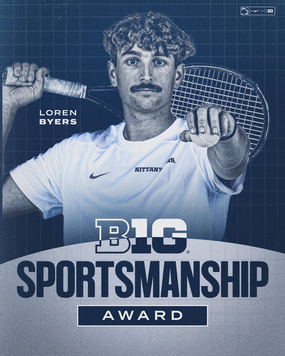 B1G Sportsmanship🤝

Congratulations on such a great honor, Loren!🎾

#weare #pennstate #pennstatemtennis