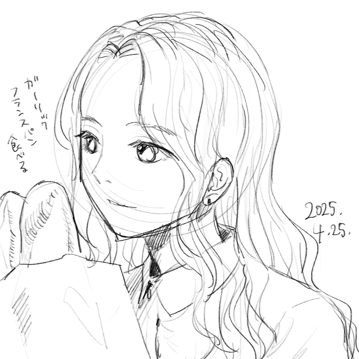 iPadで気軽に絵が描きたくて(PC立ち上げたくない)、Procreateを買った...!
買い切りだし、この鉛筆のブラシだけでも買ってよかった...!っと思える。