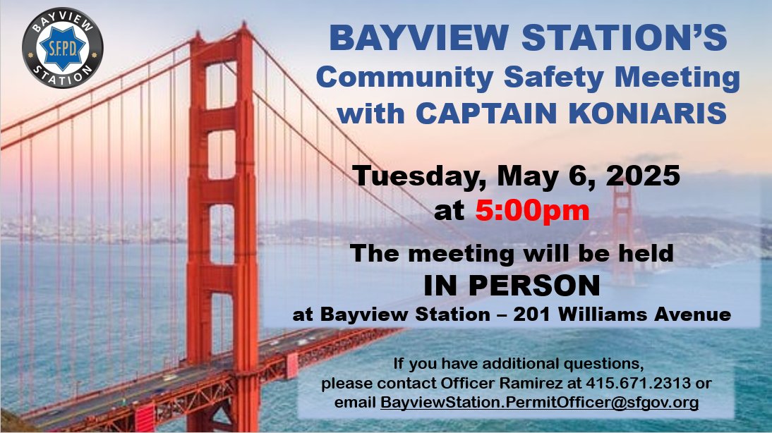 SFPD Bayview Station tweet media