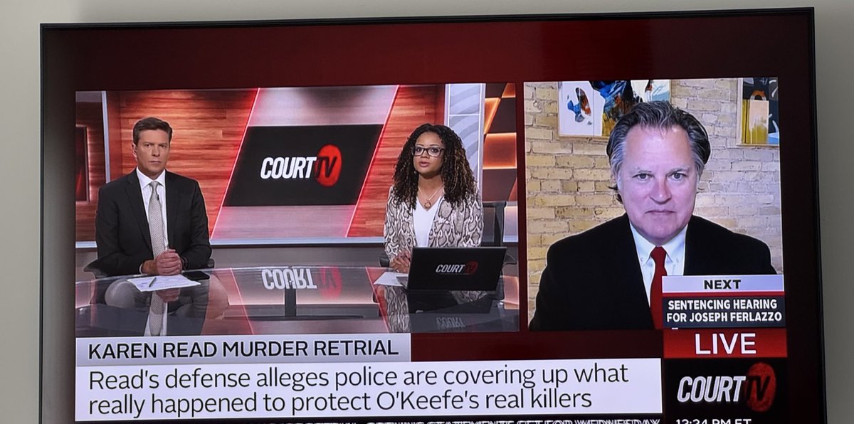 Adriienne F (@imadriienne) on Twitter photo #KarenRead #KarenReadTrial #KarenReadRetrial #JohnOKeefe
our <a href="/jackrice/">Jack Rice</a> on with <a href="/TedCourtTV/">Ted Rowlands</a> and <a href="/JuliaCourtTV/">Julia Jenaรฉ</a> today!๐๐๐ผ
discussing Karen Read trialโผ๏ธ
<a href="/CourtTV/">Court TV</a>
amazing analysis & discussions from you all๐๐ผ <a href="/CourtTV/">Court TV</a> #KarenRead #KarenReadTrial #KarenReadRetrial #JohnOKeefe
our <a href="/jackrice/">Jack Rice</a> on with <a href="/TedCourtTV/">Ted Rowlands</a> and <a href="/JuliaCourtTV/">Julia Jenaรฉ</a> today!๐๐๐ผ
discussing Karen Read trialโผ๏ธ
<a href="/CourtTV/">Court TV</a>
amazing analysis & discussions from you all๐๐ผ <a href="/CourtTV/">Court TV</a>