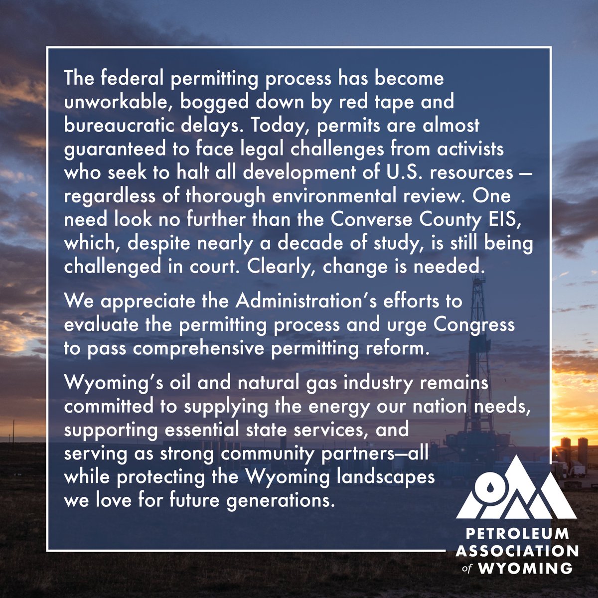 Petroleum Association of Wyoming (@pawyoming) on Twitter photo 