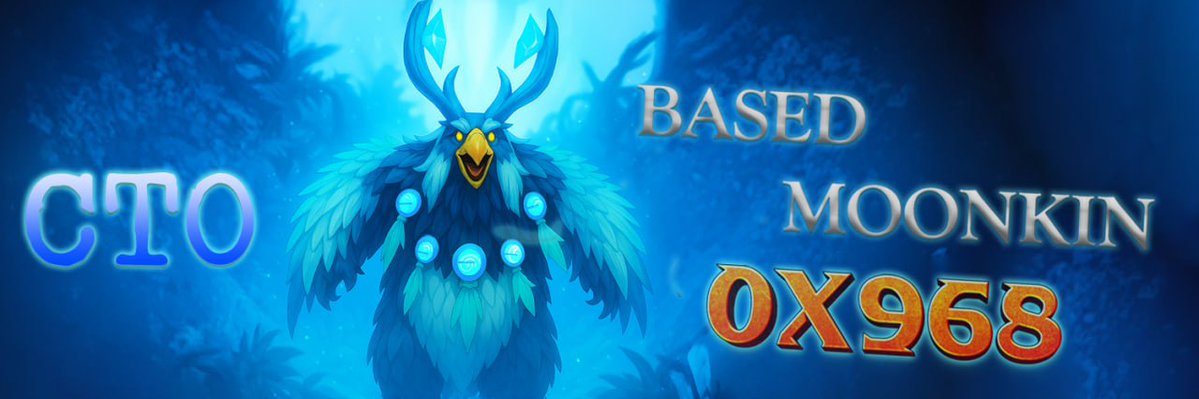 0x968_B_Moonkin's tweet photo. The owl no longer whispers... it SCREAMS.
The community has taken over Based Moonkin.
No team. No roadmap. Just vibes, memes &amp; $MOONKIN.
This is no longer a token.
It’s a movement.

CA: 0x96828dEb9cacfe87B0467B2fC611e29296C7A91A 

$MOONKIN #MOONKIN #BasedMoonkin #BaseTakeover https://t.co/oLr1PtHH6a