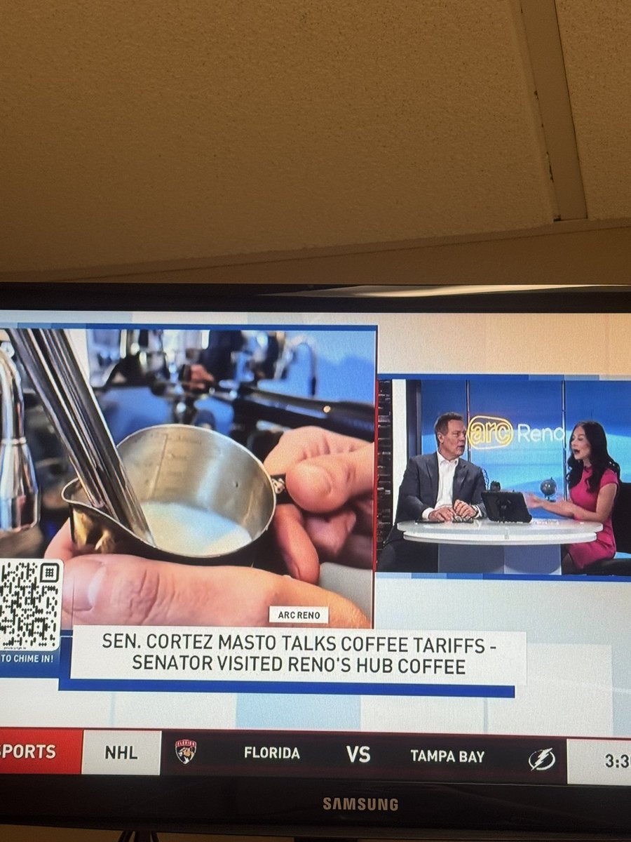 Hey there <a href="/SenCortezMasto/">Senator Cortez Masto</a> 👋🏼 
Your friends here at <a href="/fox11reno/">Fox Reno</a> are wondering what your <a href="/hubcoffeereno/">Hub Coffee Roasters</a> order was? 🤨☕️
