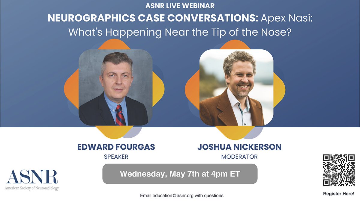 Neurographics (@asnrographics) on Twitter photo Register now for our next free webinar on May 7. Join us at 4:00 pm ET for #Neurographics Case Conversations: Apex Nasi: What’s Happening near the Tip of the Nose? Get all of the details and register now: ow.ly/bIq550VHgF6
<a href="/neurokinghippo/">Joshua Nickerson</a> Register now for our next free webinar on May 7. Join us at 4:00 pm ET for #Neurographics Case Conversations: Apex Nasi: What’s Happening near the Tip of the Nose? Get all of the details and register now: ow.ly/bIq550VHgF6
<a href="/neurokinghippo/">Joshua Nickerson</a>