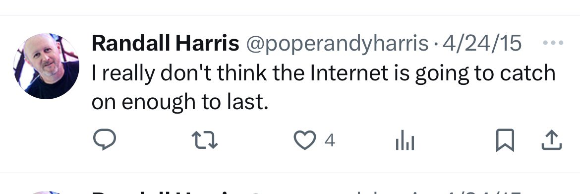 poperandyharris's tweet photo. Made this prediction exactly one decade ago. I feel like I called it right. https://t.co/ladFu0LqQB