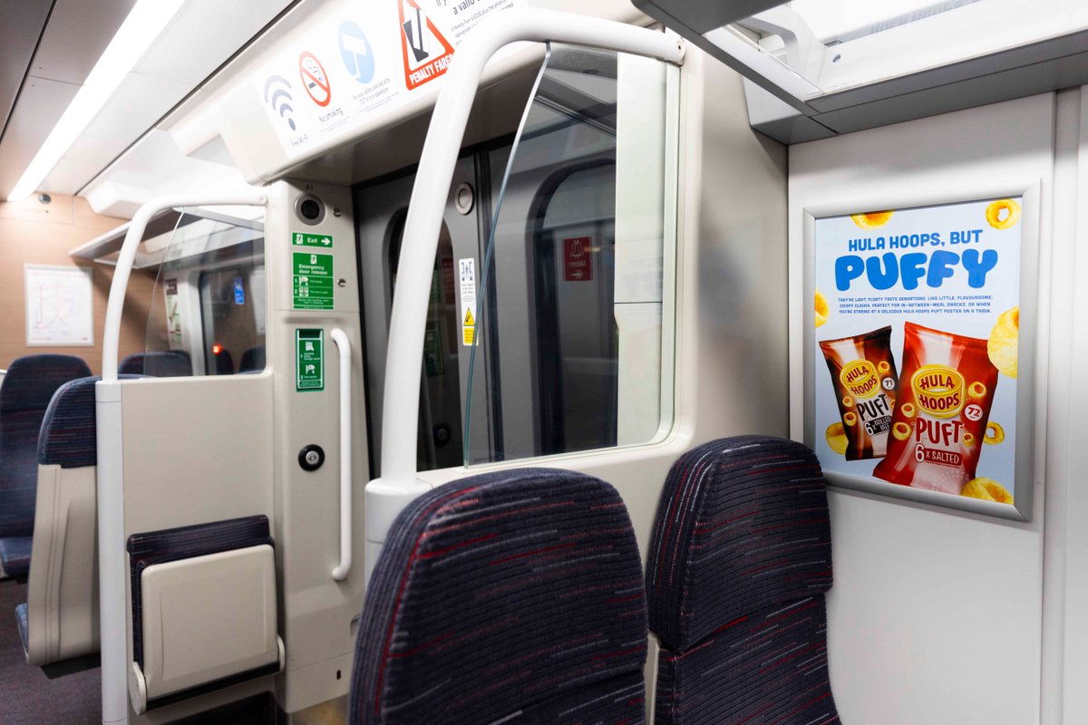 KBH (@kbh_ooh) on Twitter photo .<a href="/HulaHoopsUK/">Hula Hoops</a> on Traincards with a deliciously 'puffy' campaign, utilising long copy to take advantage of the high dwelltime across the network.
Planned in partnership with <a href="/Starcom_UK/">Starcom UK 🌟</a>. .<a href="/HulaHoopsUK/">Hula Hoops</a> on Traincards with a deliciously 'puffy' campaign, utilising long copy to take advantage of the high dwelltime across the network.
Planned in partnership with <a href="/Starcom_UK/">Starcom UK 🌟</a>.