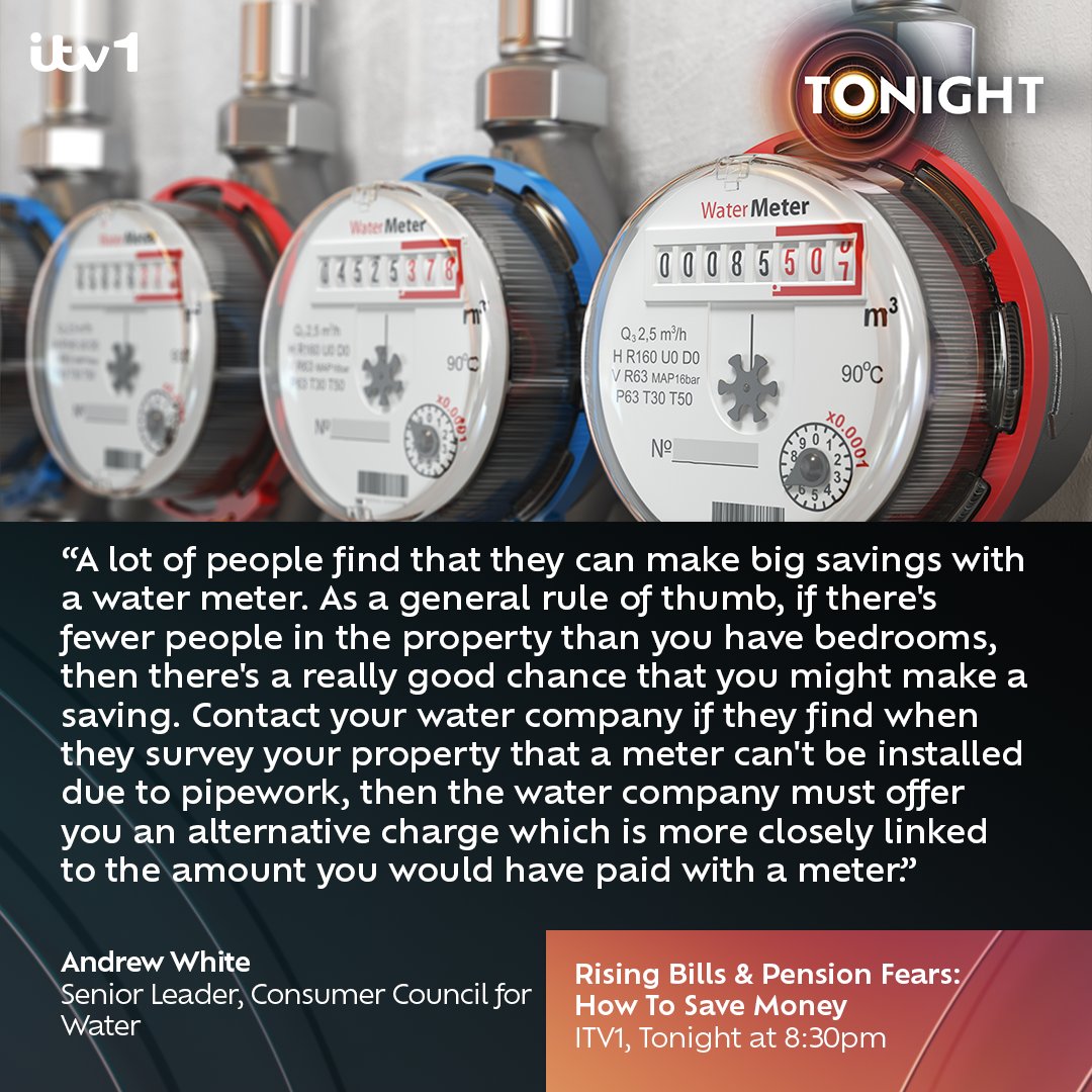 💦Save water? Save Money💰

👉 As long as you have a water meter you should be able to do just that. 

Paul Brand reports on the impact of our household bills increasing this month and volatile global markets affecting our savings and pensions. What we can do to try to soften the