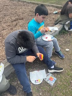 JolietSD86's tweet photo. Third Graders at @ForestParkIED86 celebrated Earth Day by planting seeds and painting pots. Thank you to RejuveNate Plants and Wellness for your partnership! #D86Hope https://t.co/i3AjrF0Ia4