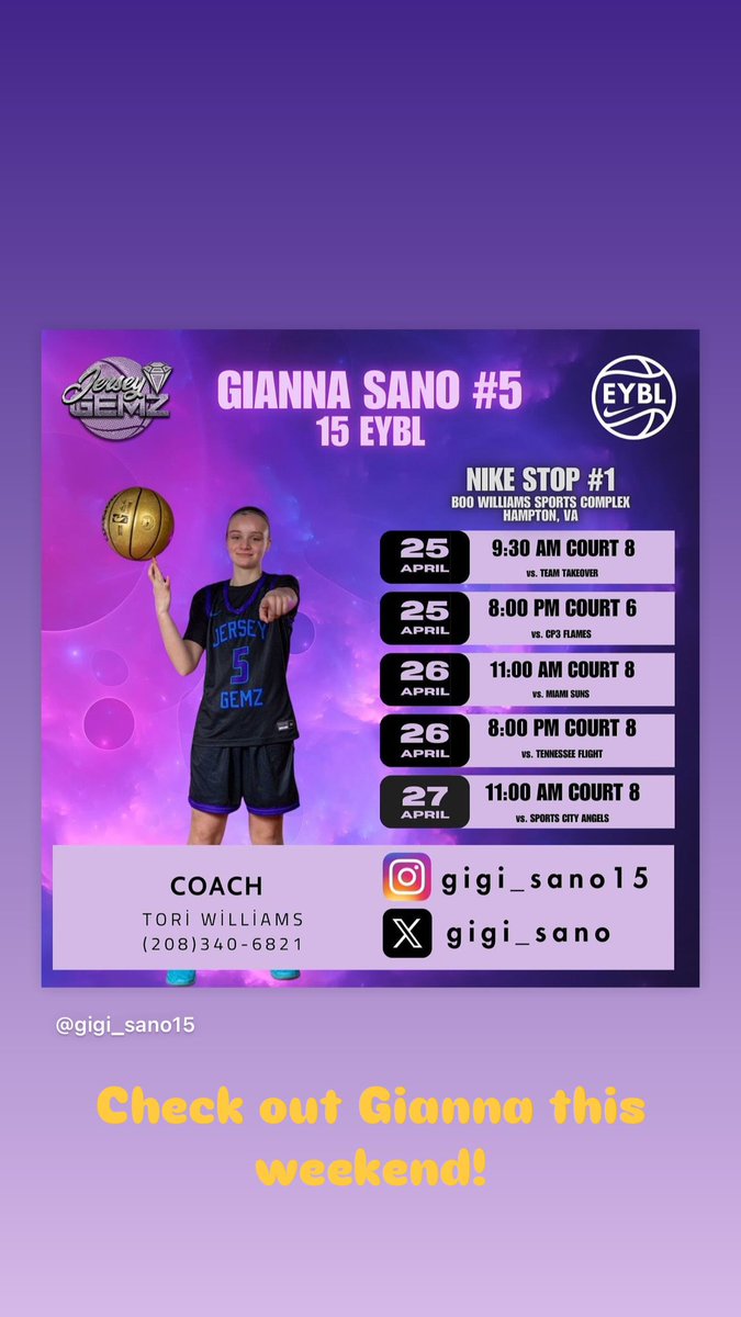 Our Lady Lancers will be out this weekend at the first live events with their AAU team! Check out our rising sophomores! 💛🖤💪🏻