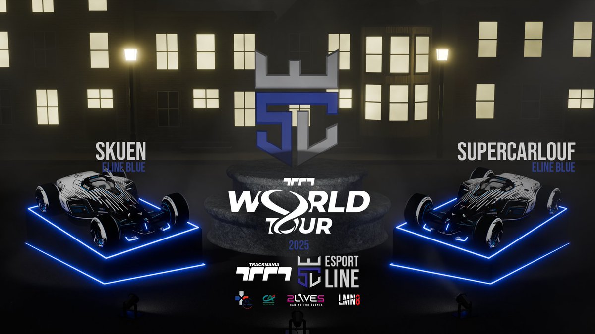 eSport_Line_'s tweet photo. Place à l'Europe pour nos rosters @Trackmania, puisque eLine engage 2 équipes qui participeront au World Tour @TMesports. @Speedself et @Dam_Pouleto représenteront eLine RED et @Skuen_TM et @SCarlouf représenteront eLine BLUE (@SamuelGuiet en renfort). https://t.co/xfQ7xa57uS