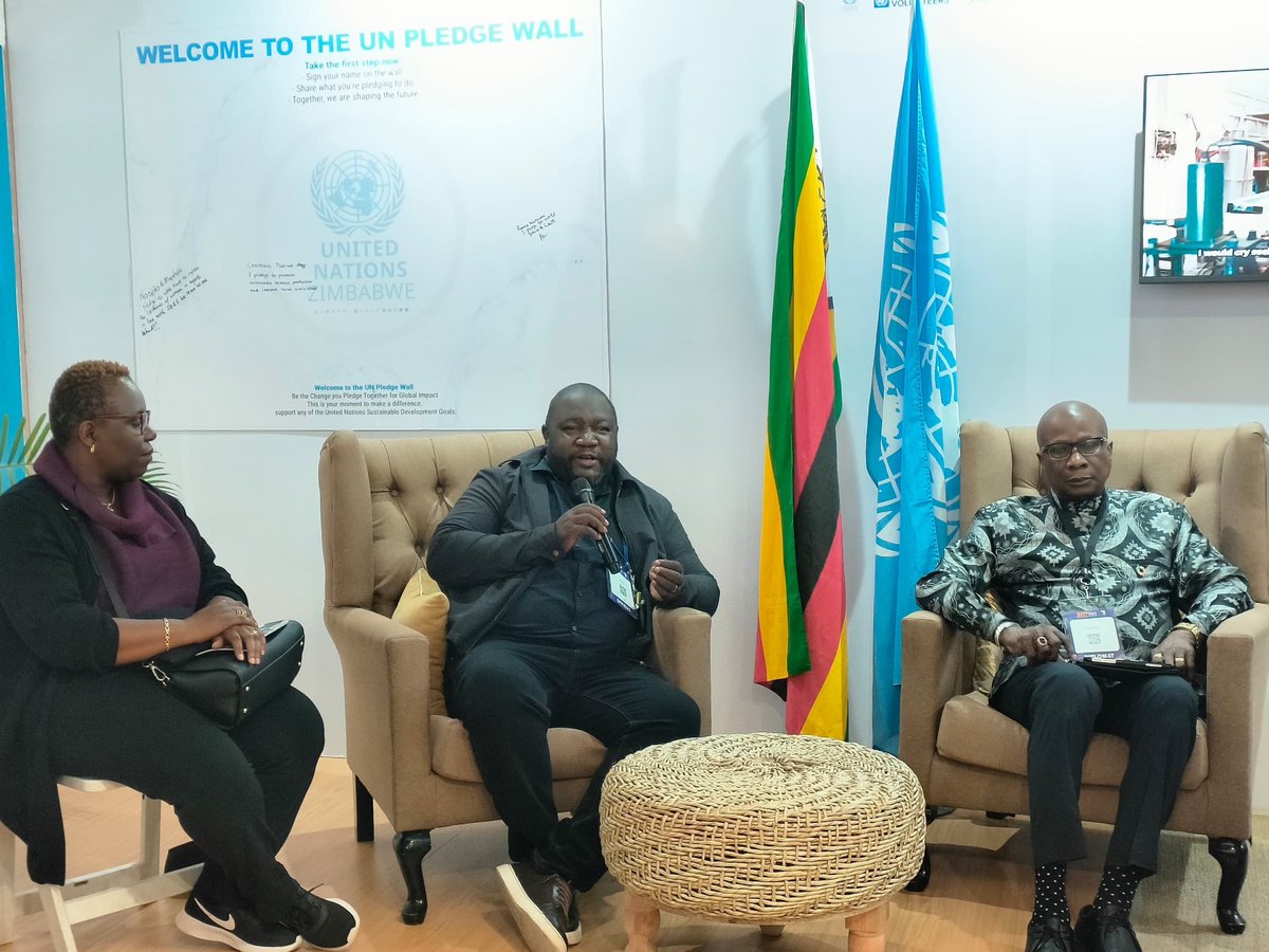 IOMZimbabwe's tweet photo. Day well spent at @ZITF1 ! Engaged with vibrant youth, connected with the @UNZimbabwe Resident Coordinator & highlighted how migration cuts across all sectors. Inspired by the growing awareness and great conversations #MigrationMatters #SafeMigration #WithMigrants https://t.co/53RoGpKMGW