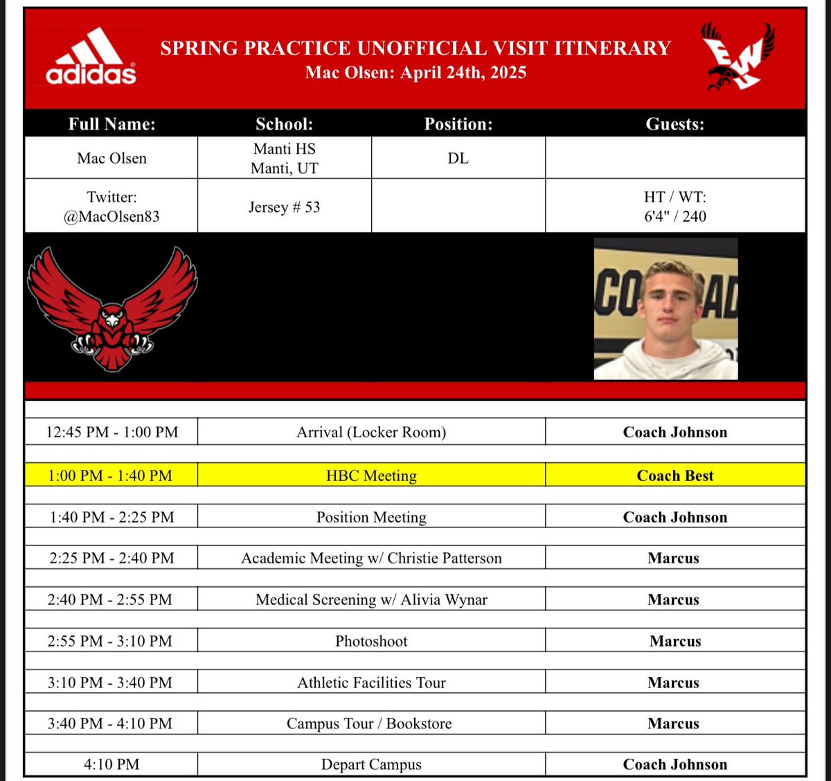 Excited to be up in Cheney with <a href="/EWUFootball/">EWU Football 🏈</a> today!!