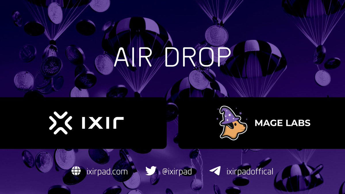 ☄️ ixirpad is expanding its universe of opportunities with the support of <a href="/Mage_Labs/">Mage Labs</a> 💪

Today, we're bringing you a massive $5,000 giveaway!  

10 lucky winners will receive $500 worth of $WIZDOG tokens each!

🔗Joining is super easy:
🔹Like and RT this post  
🔹Follow <a href="/ixirpad/">IXIRPAD</a>