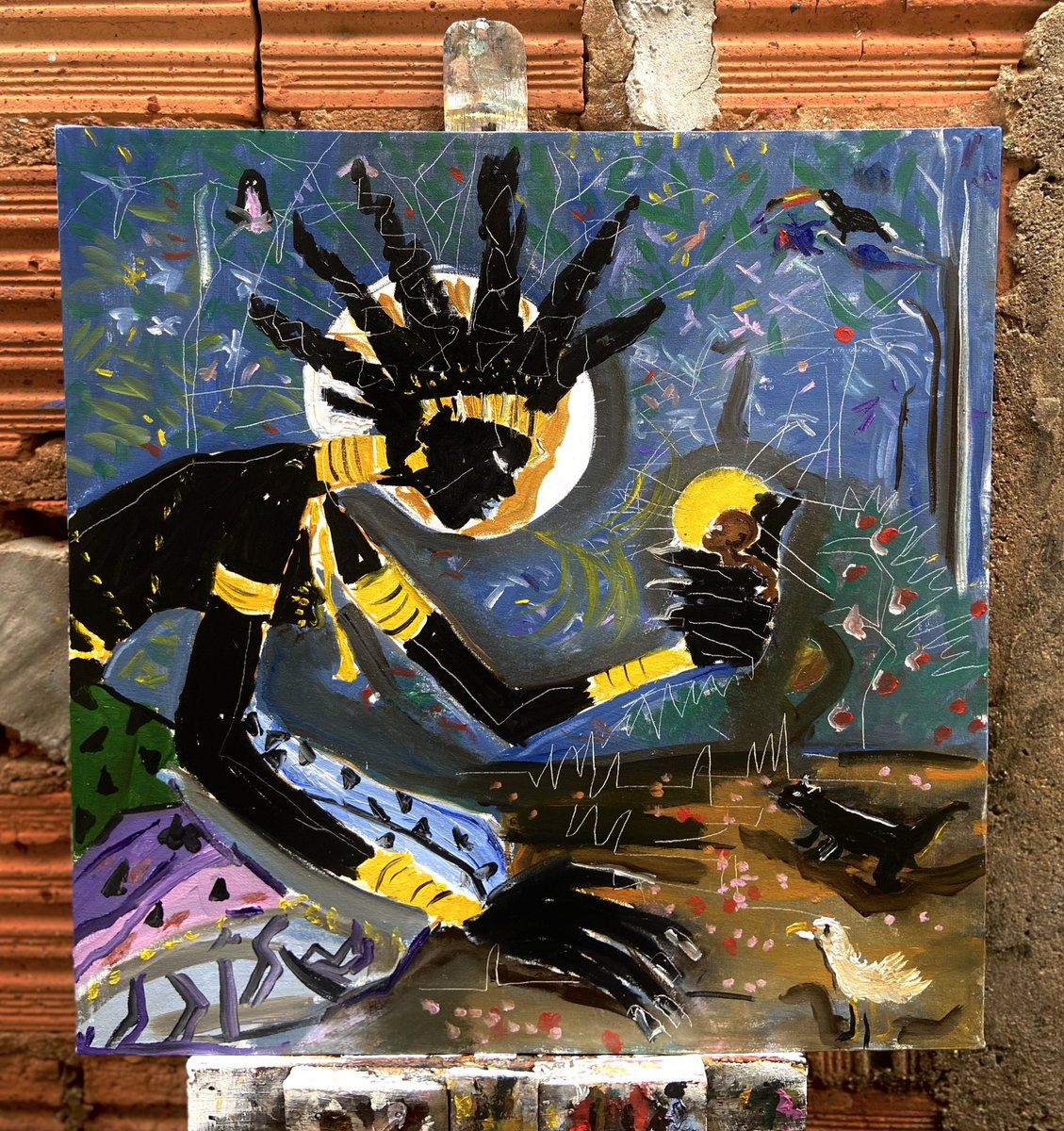 Fenticeira,óleo em tela