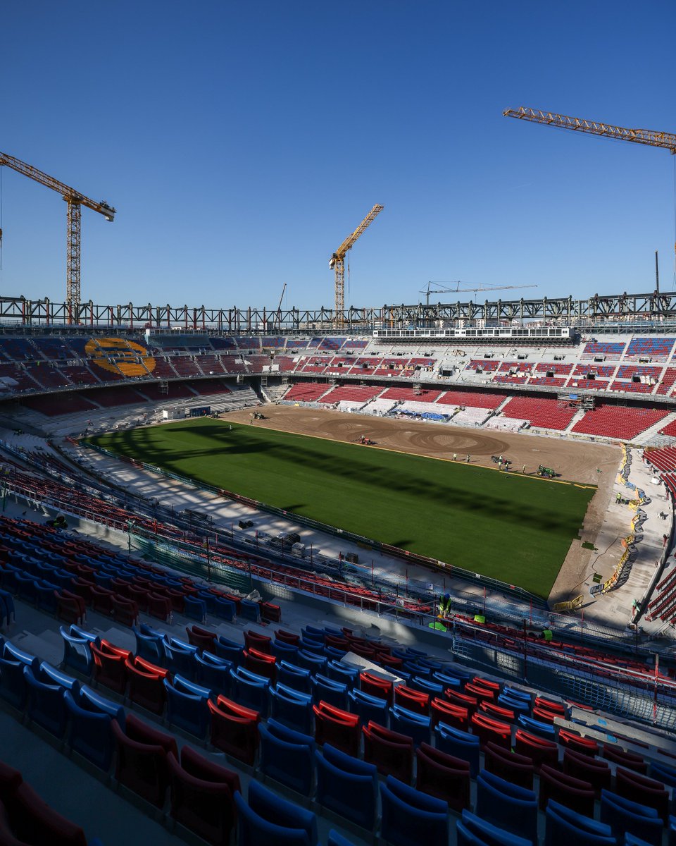 FCBarcelona's tweet photo. 🏟️ Spotify Camp Nou 🏟️ https://t.co/MwHgQv2H8B