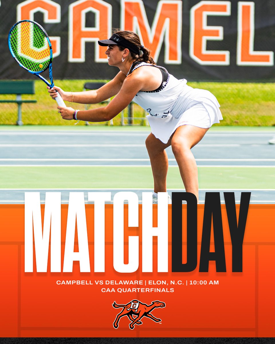 CAA TOURNAMENT MATCH DAY!! 🔥

🆚 Delaware
⏰ 10am
📍 Elon, NC
🔸 CAA Quarterfinal
📊 tinyurl.com/26xs2omd

#RollHumps🐪🎾