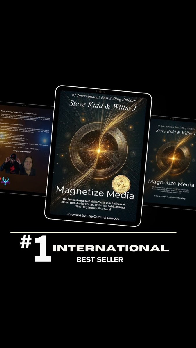 williejpro's tweet photo. Great news! 🎉 my new book “Magnetize Media” officially became a #1 International Bestseller on this past Easter Sunday! In multiple countries &amp; categories like the Music Buisness &amp; Magazine Writing References! This makes my 11th consecutive #1! Thank you all! God is Paramount! https://t.co/0ZspKuhMH0