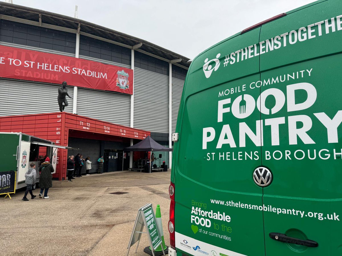 It's our final <a href="/SHBMobilePantry/">StHelensBoroughMobilePantry</a> Match day collection this season on Sunday. We will have  <a href="/LiverpoolFCW/">Liverpool FC Women</a> signed items up for grabs in our raffle. Just bring your food and toiletry donations &amp; you get raffle tickets. We will be outside the Red V Bar from 10.30am until kick off 🎟️