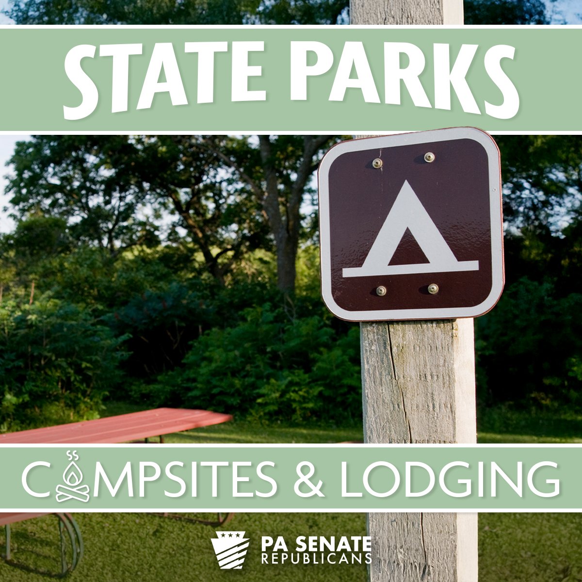 Looking for outdoor getaway options this summer? 🏕️

PA state parks have more than 7,100 campsites, including tent sites, modern cabins and yurts.

Find the nearest one and reserve your spot here: bit.ly/4jGpFu1