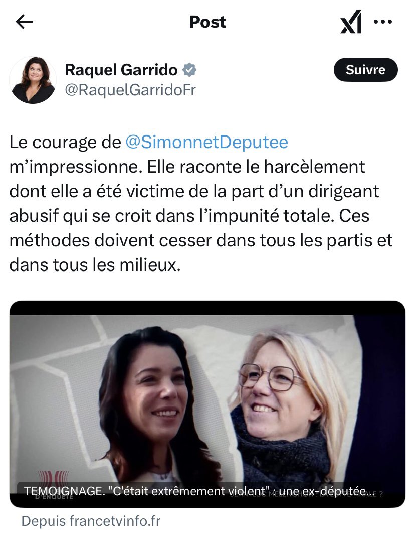 Eric Naulleau (@ericnaulleau) on Twitter photo La lâcheté passée de <a href="/RaquelGarridoFr/">Raquel Garrido</a> m’impressionne… Résistante de la 25ème heure, collabo des 24 heures précédentes. La lâcheté passée de <a href="/RaquelGarridoFr/">Raquel Garrido</a> m’impressionne… Résistante de la 25ème heure, collabo des 24 heures précédentes.