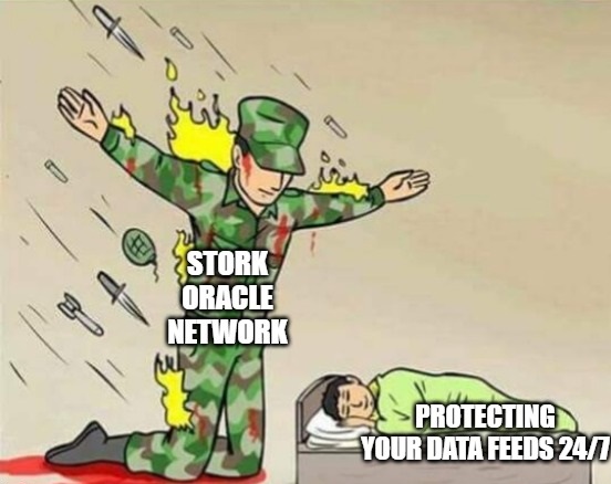 zeon376's tweet image. Stork Oracle Network [@StorkOracle]: Your Data&apos;s Guardian.

#StorkOracle #BlockchainSecurity #DecentralizedOracles #DataProtection #CryptoMeme