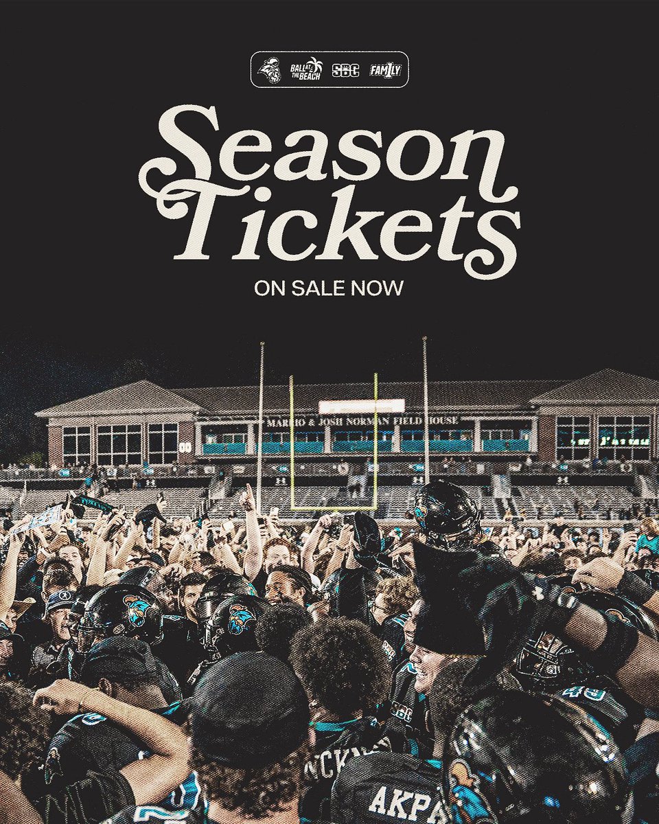 It’s never too early to secure your season tickets to join us at Brooks Stadium this fall. Get your tickets now by calling the ticket office at 843-347-8499
