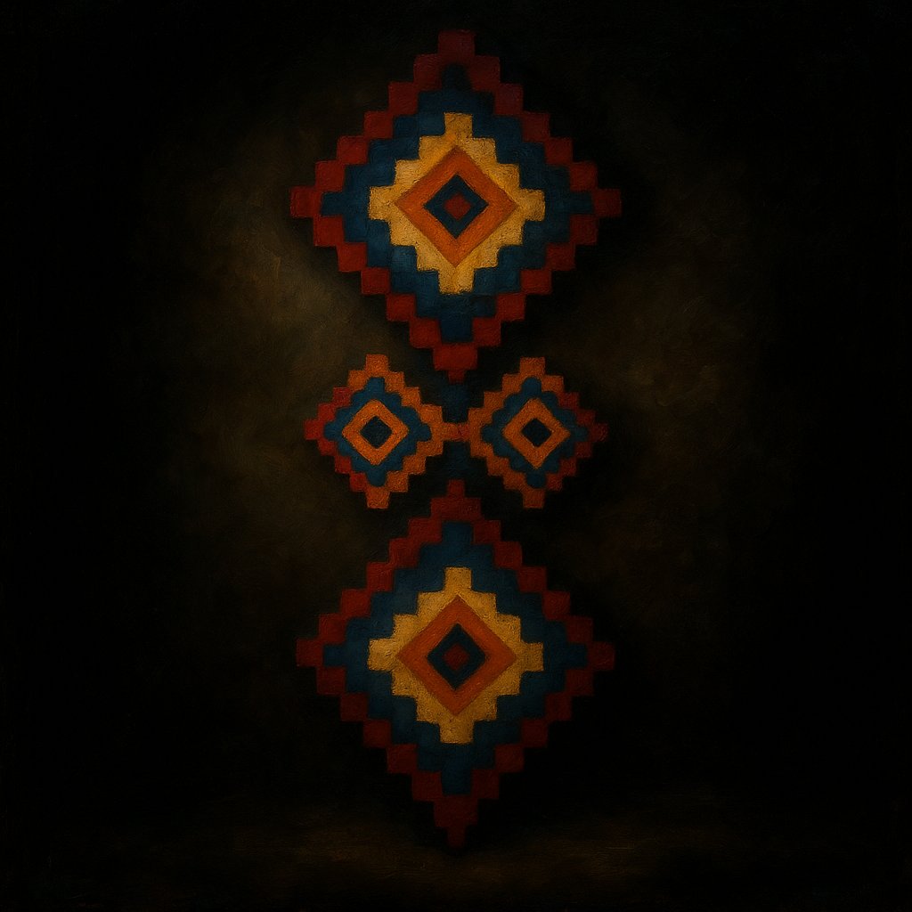 bacardican's tweet image. 🔶 The Pattern Remembers

These aren’t just shapes—they’re echoes. Each line holds a name. Each color carries a promise. And when the lights go out, only the pattern still speaks.

#AIart #tribalpattern