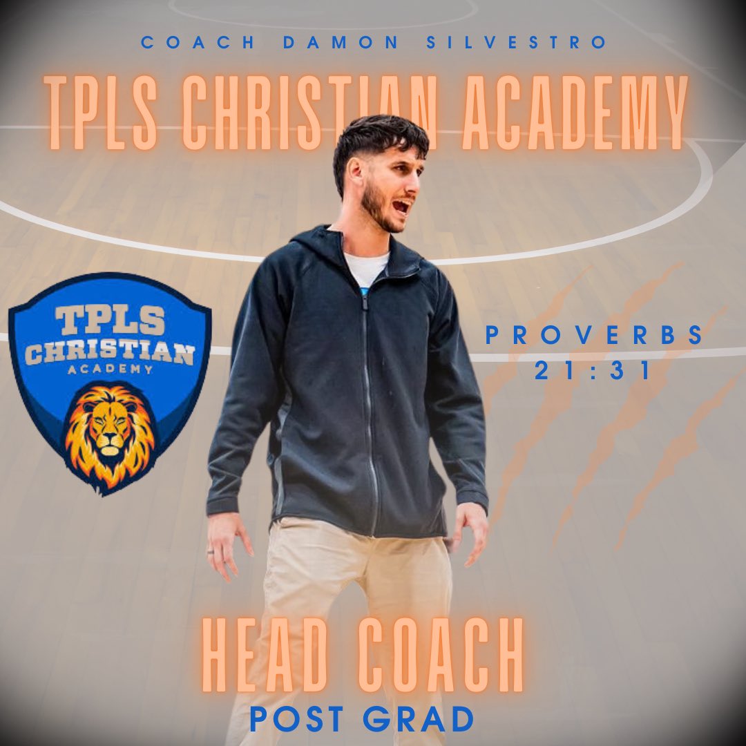 Excited to announce I’ll be the head coach of <a href="/TPLS_LionsBoys/">TPLS Christian Academy Boys</a> Postgrad program next year. 🦁 - any 2024s &amp; 2025s interested please reach out.