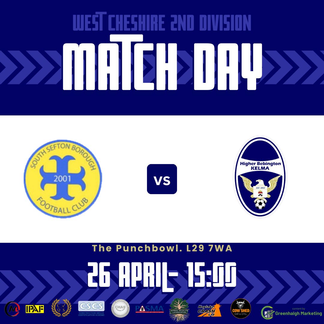 We end our 2025/26 campaign with a trip to North of Liverpool as we face South Sefton at The Punchbowl.