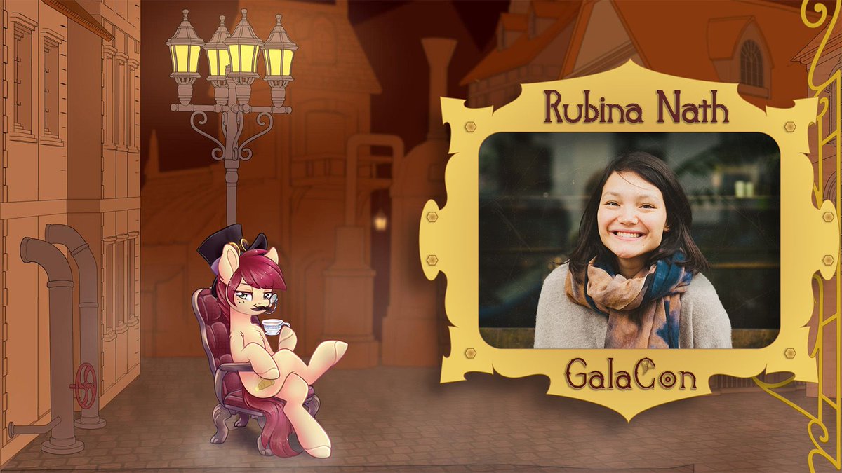 Known as the voice of many characters in shows and movies throughout Germany, including our beloved marshmallow horse Rarity, we are glad to announce Rubina Nath as our next Guest of Honour!

Find out more about her on our website!
galacon.eu/rubina-nath/